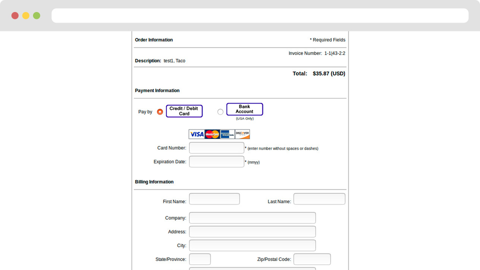 Simple Marketplace - Payment module (Authorize.net)